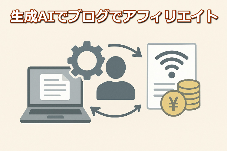 生成AI活用してアフィリエイト