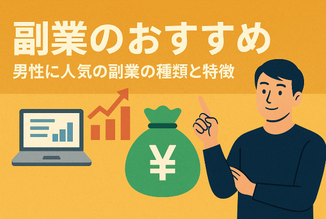 男の人に人気ある副業の種類