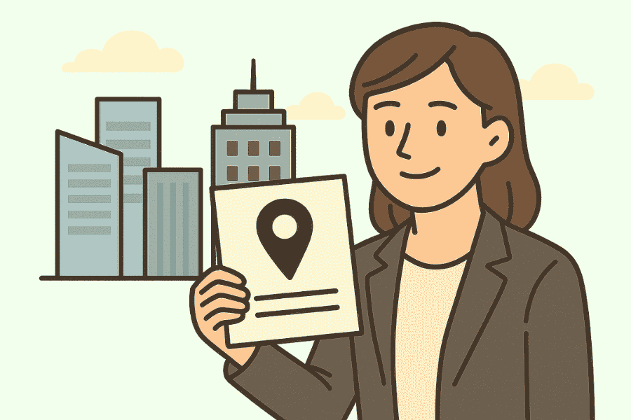 顧客への信頼性として考えると、バーチャルオフィスの住所と電話番号はどんなものか？