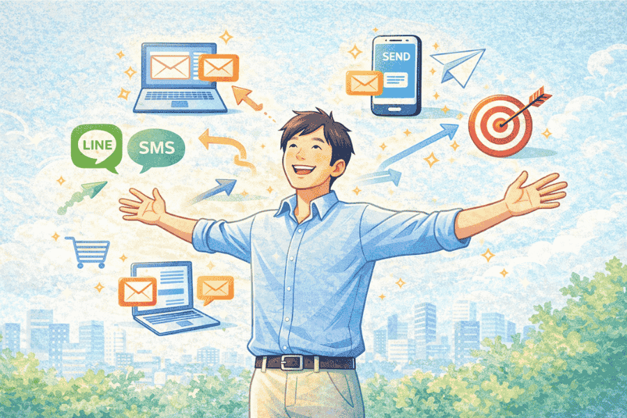 マイスピーを活用したメルマガ配信による成功事例と業種別の具体的な活用方法を紹介する画像