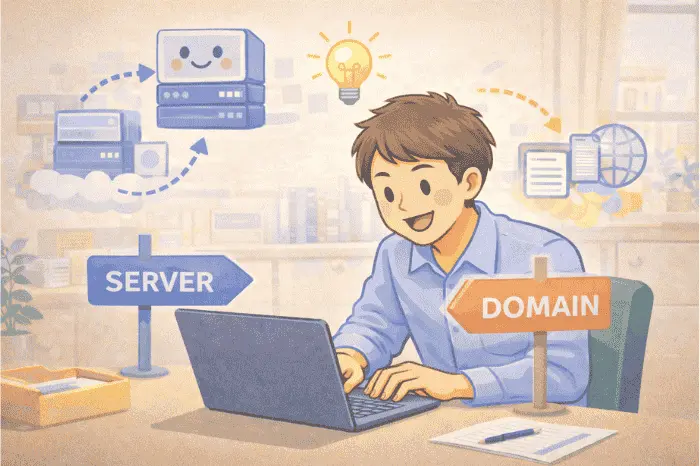 Gammaでカスタムドメインを設定したのにサイトが表示されない時にDNS設定やSSL反映などの原因を確認するポイントを解説する画像