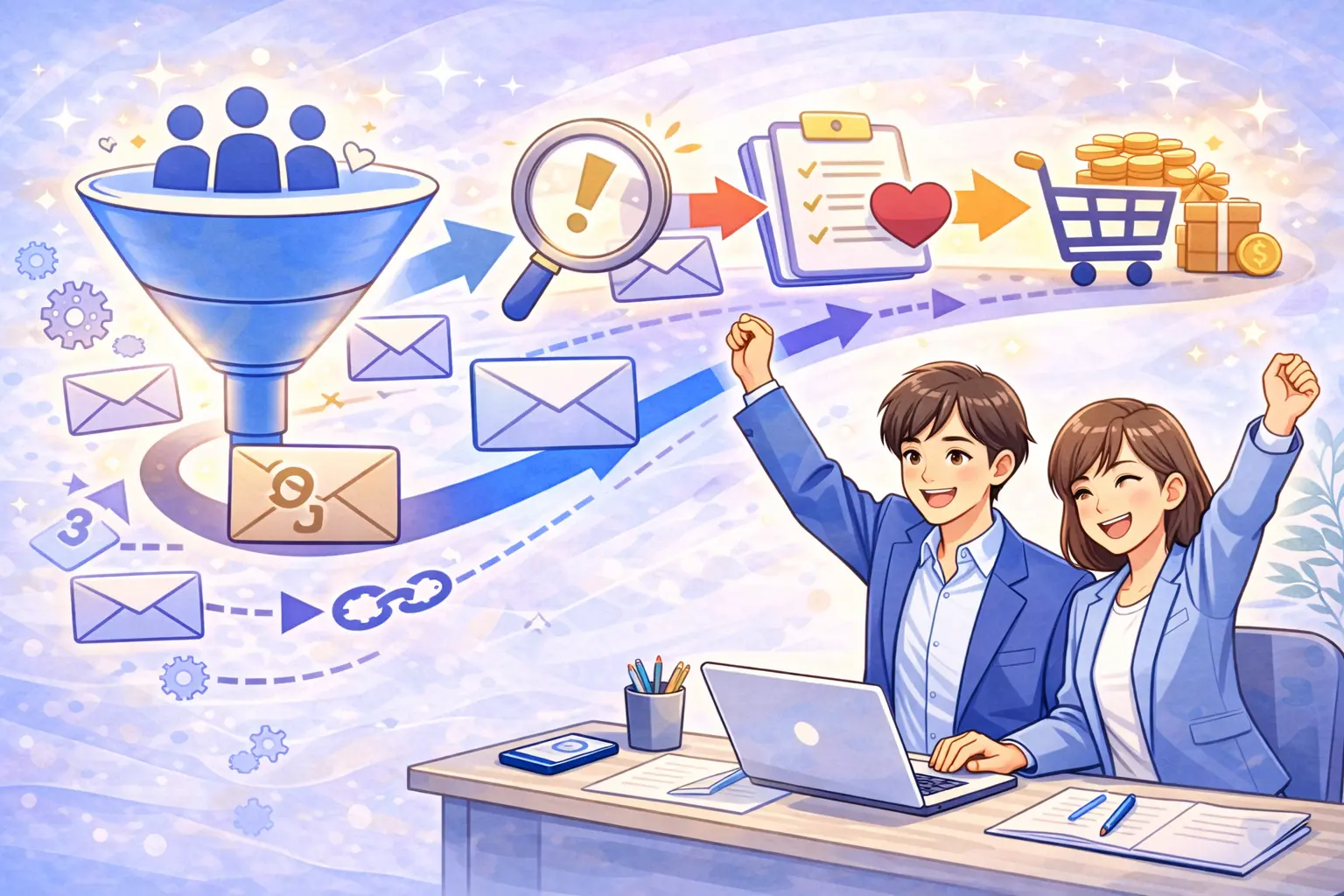 マイスピーでメルマガ配信の販売導線を設計し売上につなげる方法を解説する画像