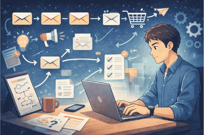 マイスピーでメルマガのステップメールシナリオ設計と配信の流れを解説した画像