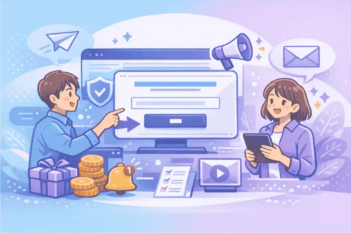 マイスピーのメルマガ登録フォームにおける余白・配色・ボックス化など視認性を高めて離脱を防ぐデザイン設計を解説した画像