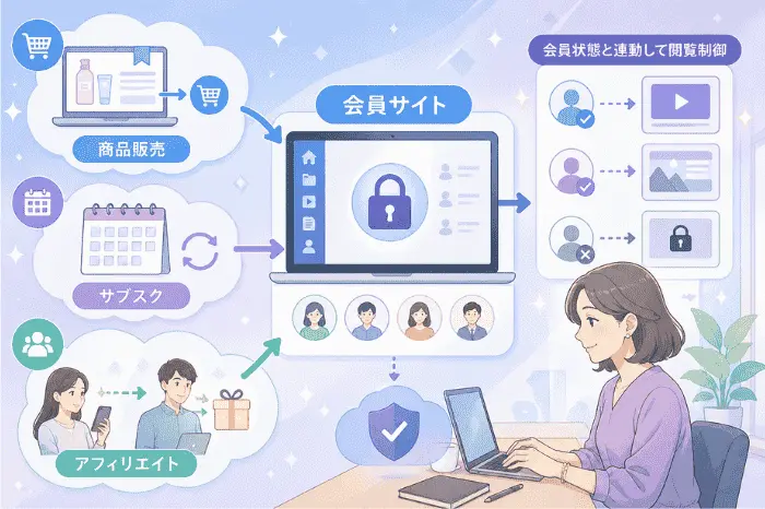 マイスピーの会員サイトが他機能と連携することで価値を最大化できる仕組みを解説する画像