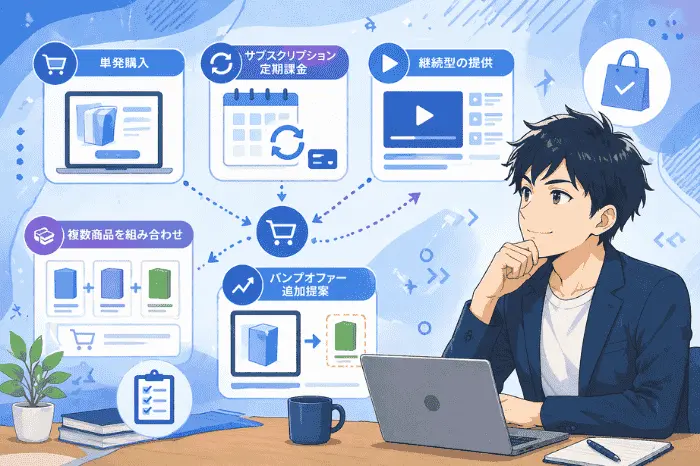 マイスピーの有料商品と無料シナリオの違いや導線設計の違いを解説する画像