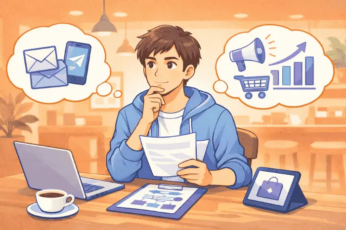 マイスピー スタンダードプラン 向いてない人かを配信のみか集客販売まで行うかで判断する基準を示した画像