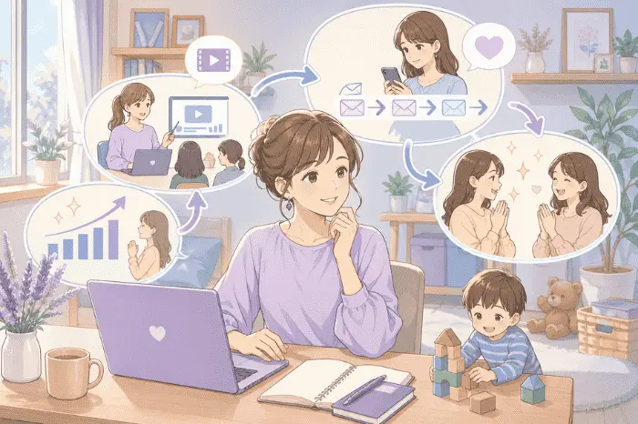 マイスピーの会員サイトが向いている人の特徴としてコンテンツ販売や講座提供、継続的な関係構築に適している点を解説する画像