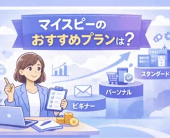 マイスピーのプランおすすめを運用目的別に整理しビギナー・パーソナル・スタンダード・マッハの選び方を解説した画像
