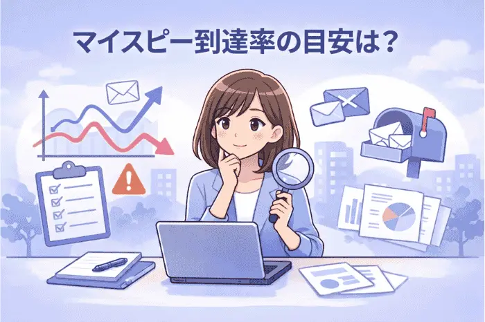 マイスピーのスタンダードプランにおける到達率の目安や変動要因を解説している画像