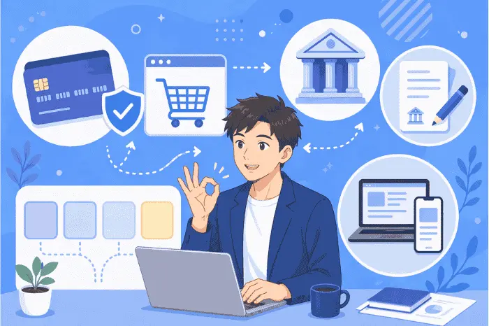 マイスピーの決済方法としてクレジットカード決済や銀行振込、外部決済サービス連携の仕組みを解説する画像