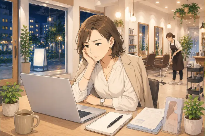 美容室のSEOで、予約を考えている人が使うキーワードを選ぶ方法を解説する画像